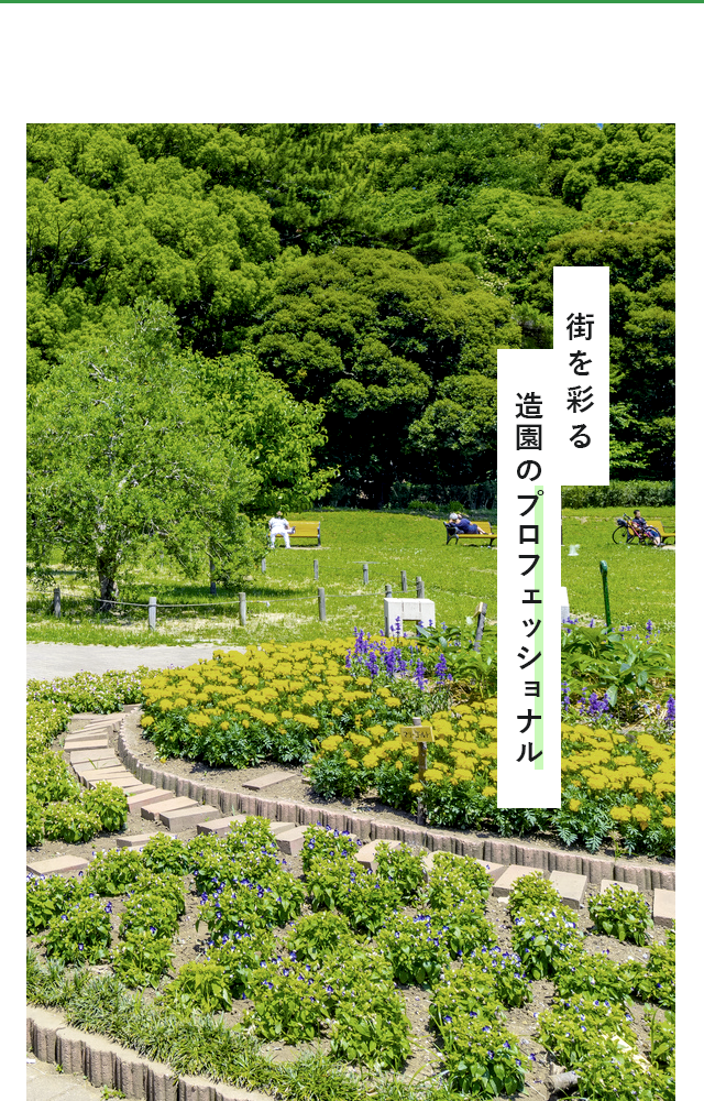 街を彩る、造園のプロフェッショナル